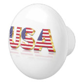 USA-vlag keramische knop (Rechts)