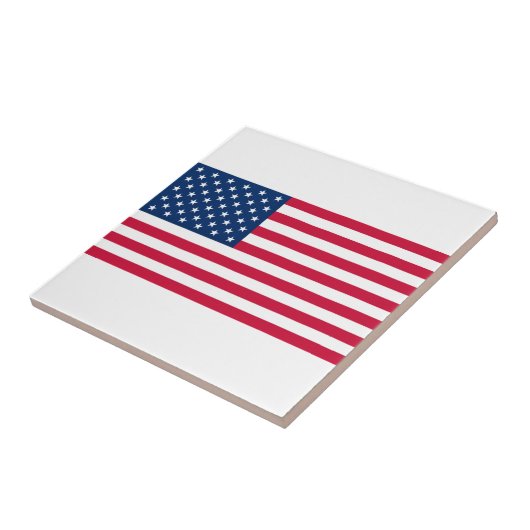 USA Vlag Keramische Tegel Tegeltje (Zijkant)
