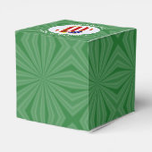 USA Vlag Kerst Engel Gepersonaliseerd Hart Bedankdoosjes (Achterkant)