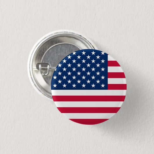 USA-vlag knop Patriottisch Ronde Button 3,2 Cm (Voorkant /achterkant)