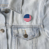 USA-vlag knop Patriottisch Ronde Button 3,2 Cm (In situ)