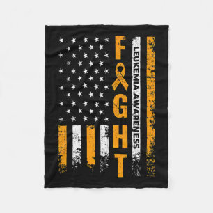 Usa Vlag Leukemie Bewustzijn Kanker Overlevende Ca Fleece Deken