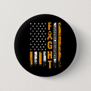 USA Vlag Leukemie Bewustzijn Kanker Overlevende Gi Ronde Button 5,7 Cm
