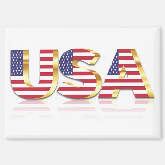 USA Vlag Magneet Gift Amerikaans Patriottisch (Voorkant)