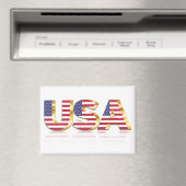 USA Vlag Magneet Gift Amerikaans Patriottisch (Insitu (Vaatwasser))