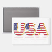 USA Vlag Magneet Gift Amerikaans Patriottisch (Voorkant / Achterkant)