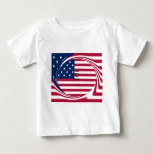 USA vlag met God Zegen ons Home tekst kunst ontwer