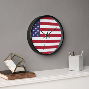 USA Vlag Muur Klok, Muur Klok voor Huis Decor