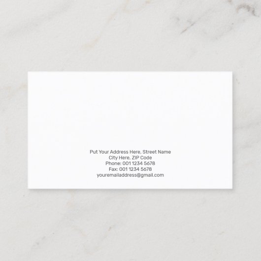 USA Vlag op Mooie Cloudscape Visitekaartje (Achterkant)