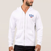 USA Vlag Patriottisch 4 juli Hoodie (Voorkant)