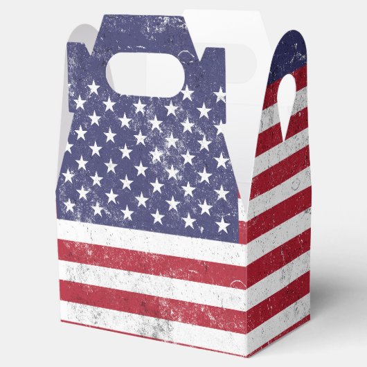 USA Vlag Patriottisch Amerikaans Rood Wit Blauw Bedankdoosjes (Geopend)