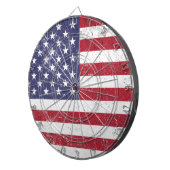 USA Vlag Patriottisch Amerikaans Rood Wit Blauw Dartbord (Voorkant Rechts)