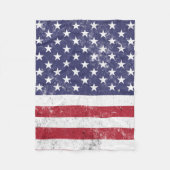  USA Vlag Patriottisch Amerikaans Rood Wit Blauw Fleece Deken (Voorkant)