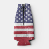 USA Vlag Patriottisch Amerikaans Rood Wit Blauw Flesjeskoeler (Achterkant)