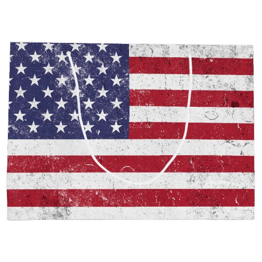  USA Vlag Patriottisch Amerikaans Rood Wit Blauw Groot Cadeauzakje (Achterkant)