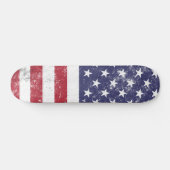 USA Vlag Patriottisch Amerikaans Rood Wit Blauw Persoonlijk Skateboard (Horizontaal)