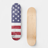 USA Vlag Patriottisch Amerikaans Rood Wit Blauw Persoonlijk Skateboard (Voorkant)