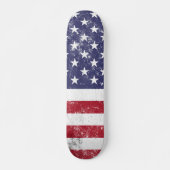 USA Vlag Patriottisch Amerikaans Rood Wit Blauw Persoonlijk Skateboard (Voorkant)