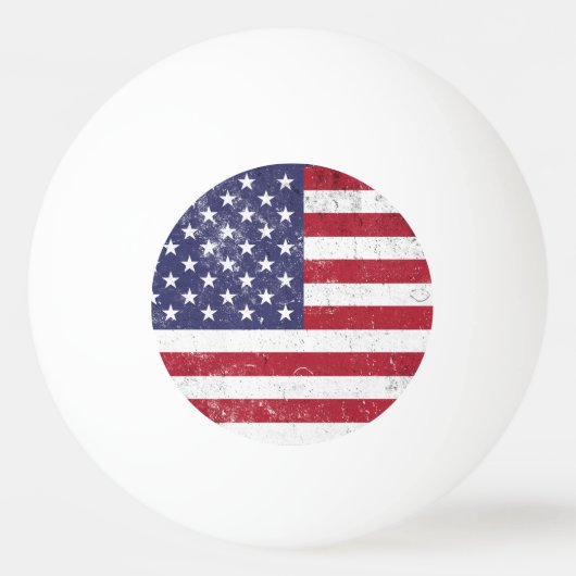 USA Vlag Patriottisch Amerikaans Rood Wit Blauw Pingpongbal (Achterkant)