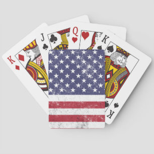  USA Vlag Patriottisch Amerikaans Rood Wit Blauw Pokerkaarten