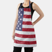  USA Vlag Patriottisch Amerikaans Rood Wit Blauw Schort (Insitu)