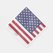  USA Vlag Patriottisch Amerikaans Rood Wit Blauw Servet (Hoek)