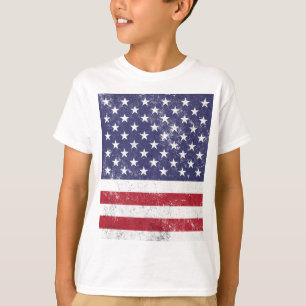 USA Vlag Patriottisch Amerikaans Rood Wit Blauw T-shirt