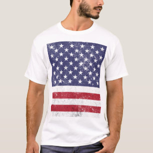  USA Vlag Patriottisch Amerikaans Rood Wit Blauw T-shirt