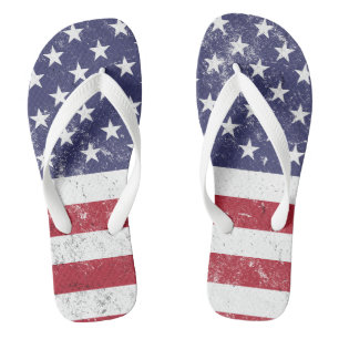  USA Vlag Patriottisch Amerikaans Rood Wit Blauw Teenslippers