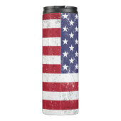 USA Vlag Patriottisch Amerikaans Rood Wit Blauw Thermosbeker (Achterkant)