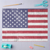  USA Vlag Patriottisch Amerikaans Rood Wit Blauw Tissuepapier (Craft)