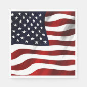 USA Vlag Patriottisch Papier servet (Voorkant)