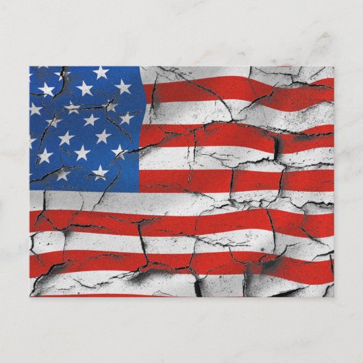 USA Vlag Peeling Paint Briefkaart (Voorkant)