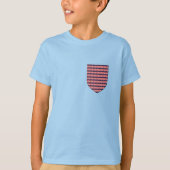 USA Vlag pocket patriottische serengetee design ts T-shirt (Voorkant)