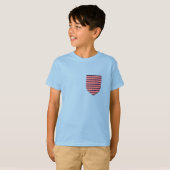 USA Vlag pocket patriottische serengetee design ts T-shirt (Voorkant volledig)