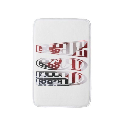 USA vlag Prachtige kleurrijke Fab Badmat (Voorkant Verticaal)