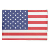 USA Vlag Print Patriottisch Kussensloop (Achterkant)