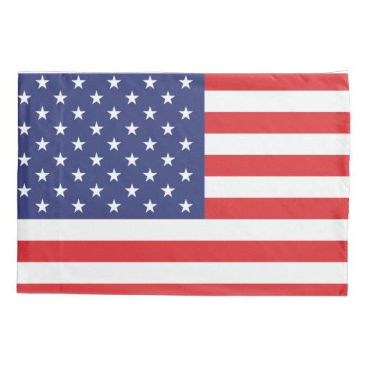 USA Vlag Print Patriottisch Kussensloop (Achterkant)