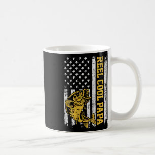 Usa Vlag Reel Cool Papa Patriottisch Vis Ontwerp O Koffiemok