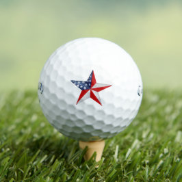 USA Vlag Rood Blauw & Wit, Geschenken op maat, Cal Golfballen