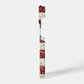 USA vlag rood goud blauw rustieke sparkles Monogra iPhone Hoesje (Linkerkant)