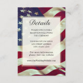 USA Vlag Rood Wit Blauw Amerikaans Patriottisch Hu Informatiekaartje (Voorkant)