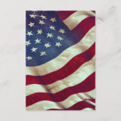 USA Vlag Rood Wit Blauw Amerikaans Patriottisch Hu Informatiekaartje (Achterkant)