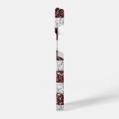 USA vlag rood wit blauw rustiek sparkles Monogram iPhone Hoesje (Linkerkant)