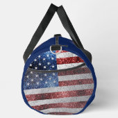 USA vlag rood wit blauw sparkles Custom team naam Plunjezak (Rechts)