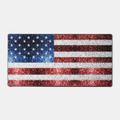 USA vlag rood wit blauw sprankelt glitters Amerika Bureaumat (Voorkant)