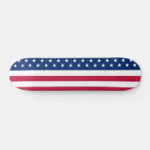 USA Vlag Rood Wit Blauw Sterren Strepen Skateboard (Horizontaal)