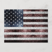 USA vlag rustiek rood wit blauw sparkles 4 juli Briefkaart (Voorkant)