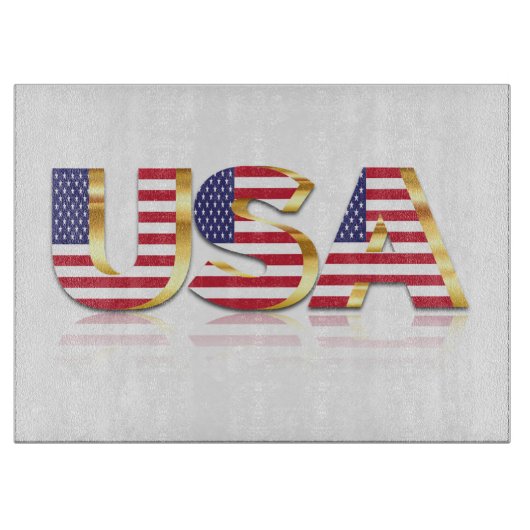 USA Vlag Snijplank (Voorkant)