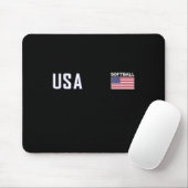 Usa Vlag Softll Team Uitrusting Vrouwen Mannen Sof Muismat (Met muis)